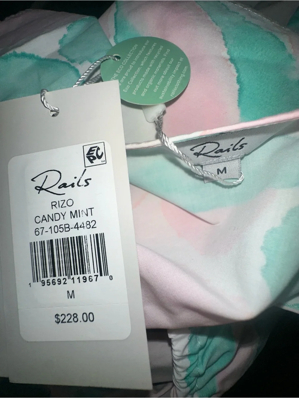 NWTs Rails Rizo Cut Out Candy Mint Midi Dress Size Medium - Picture 5 of 5